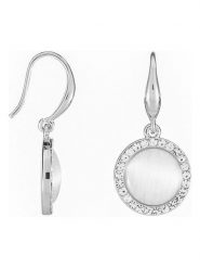 U.S. Polo Assn. Kolczyki z kryształami i tygrysim okiem rozmiar: onesize. Białe kolczyki U.S. Polo Assn., z kryształem, ze stali, z zapięciem typu bigiel. Za 69.99 zł.