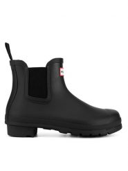 Hunter Kalosze WFS2078RMA Czarny. Czarne kalosze Hunter, bez wzorów, z tworzywa sztucznego. Za 359.99 zł.