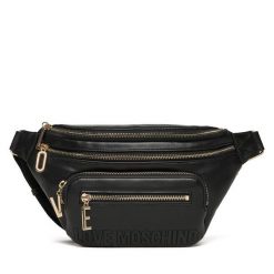 Saszetka nerka LOVE MOSCHINO. Czarne torebki klasyczne Love Moschino, bez wzorów, bez dodatków. Za 769.99 zł.