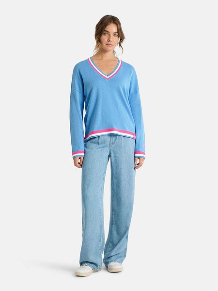 LIEBLINGSSTÜCK Sweter "Malin" w kolorze błękitnym rozmiar: 36. Niebieskie bluzy LIEBLINGSSTÜCK, bez wzorów, z bawełny, bez ramiączek. Za 269.95 zł.