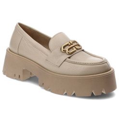 Beżowe Mokasyny Armodo Stylowe Buty Damskie. Brązowe mokasyny Armodo, bez wzorów, z nubiku, bez obcasa. Za 329.00 zł.