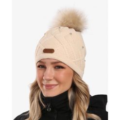 Czapka damska Kilpi ALEN-W. Brązowe czapki Kilpi, bez wzorów. Za 75.03 zł.