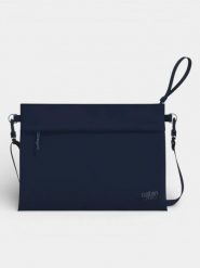 Torba Na Ramię Cabin Zero Classic Sacoche. Niebieskie torby na ramię CABINZERO, bez wzorów, z materiału, eleganckie, na ramię, bez dodatków. Za 129.99 zł.