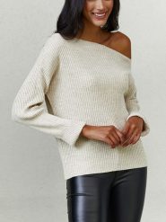 LA Angels Sweter w kolorze kremowym rozmiar: S. Brązowe swetry LA Angels, s, bez wzorów, prążkowane, bez ramiączek. Za 113.99 zł.