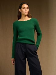 Perfect Cashmere Kaszmirowy sweter "Cobie" w kolorze zielonym rozmiar: XL. Zielone swetry Perfect Cashmere, xl, bez wzorów, z kaszmiru, bez ramiączek. Za 434.99 zł.