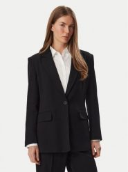 KARL LAGERFELD Marynarka B4W14019 Czarny Regular Fit. Czarne marynarki i żakiety KARL LAGERFELD, bez wzorów, z wiskozy. Za 1,299.00 zł.