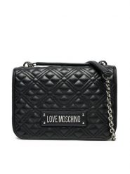 LOVE MOSCHINO Torebka JC4000PP1MLA000B Czarny. Czarne torebki klasyczne Love Moschino, bez wzorów, ze skóry, bez dodatków. Za 469.99 zł.
