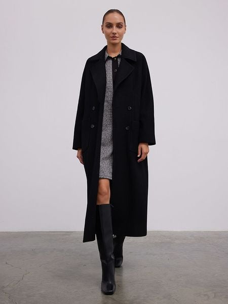 BGN Płaszcz przejściowy w kolorze czarnym rozmiar: 40. Czarne płaszcze BGN, bez wzorów, z wełny, bez kaptura. Za 395.00 zł.