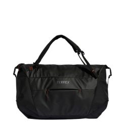 Torba Terrex Multi Duffel 50l. Czarne torby na ramię Adidas, bez wzorów, z materiału, eleganckie, na ramię, bez dodatków. Za 349.00 zł.