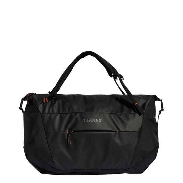 Torba Terrex Multi Duffel 50l. Czarne torby na ramię Adidas, bez wzorów, z materiału, eleganckie, na ramię, bez dodatków. Za 349.00 zł.