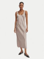 Calvin Klein Sukienka codzienna LV044F035G Różowy Regular Fit. Czerwone sukienki Calvin Klein, na co dzień, m, bez wzorów, z syntetyku, bez kołnierzyka, bez ramiączek, proste. Za 529.99 zł.