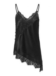 ONLY Top w kolorze czarnym rozmiar: XS. Czarne topy Only, xs, bez wzorów, z koronki, z asymetrycznym kołnierzem, bez ramiączek. Za 109.95 zł.