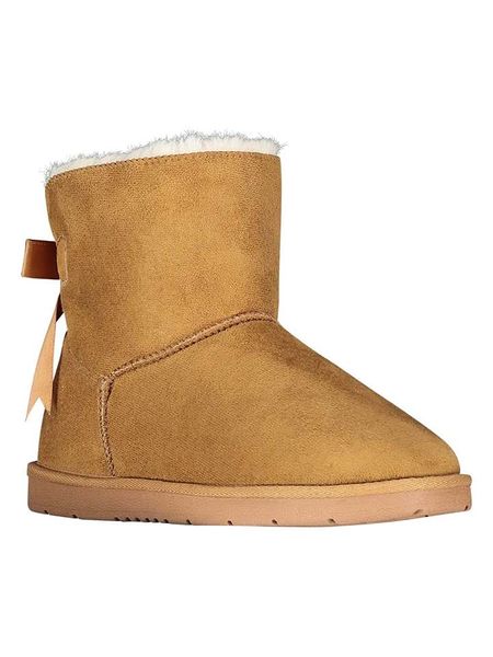 Geographical Norway Botki zimowe "Odouce" w kolorze jasnobrązowym rozmiar: 38. Brązowe botki Geographical Norway, na zimę, bez wzorów, z futra, bez obcasa, bez zapięcia. Za 121.99 zł.