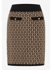 More & More Spódnica w kolorze jasnobrązowo-czarnym rozmiar: 34. Brązowe spódnice More & More, na imprezę, s, bez wzorów, z wiskozy, klasyczne, midi. Za 100.04 zł.