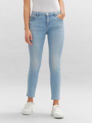 OPUS Dżinsy - Skinny fit - w kolorze błękitnym rozmiar: 42/L28. Niebieskie jeansy Opus, l, z aplikacjami. Za 171.68 zł.