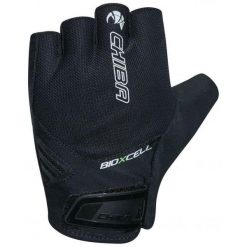 Oddychające rękawiczki rowerowe BIOXCELL AIR. Czarne rękawiczki CHIBA, bez wzorów, sportowe. Za 165.00 zł.