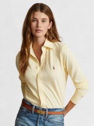 Polo Ralph Lauren Koszula Ls Knt Ox St 211924258002 Żółty Slim Fit. Żółte koszule Polo Ralph Lauren, xs, bez wzorów, z bawełny, bez kołnierzyka, bez ramiączek. Za 419.99 zł.