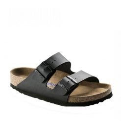 Birkenstock Arizona Czarne Kapcie Dorosłych. Brązowe obuwie domowe Birkenstock, bez wzorów, z materiału, bez zapięcia. Za 380.66 zł.