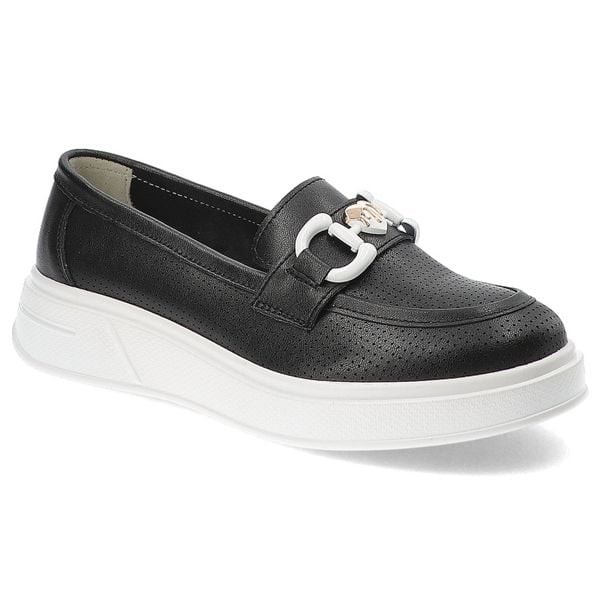 Czarne Mokasyny S.Barski Wygodne Wsuwane Obuwie Damskie. Czarne mokasyny S.BARSKI, w ażurowe wzory, bez obcasa. Za 209.00 zł.