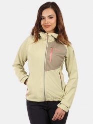 Kilpi Kurtka softshellowa "Beltra" w kolorze beżowym rozmiar: 40. Brązowe kurtki sportowe Kilpi, m, bez wzorów, bez kaptura, outdoorowe. Za 282.99 zł.