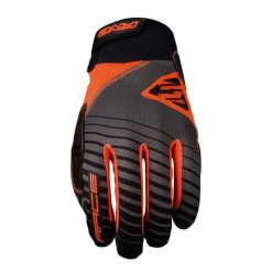 Rękawiczki RACE - FLUO ORANGE (szary/pomarańczowy) - L/10. Brązowe rękawiczki FIVE GLOVES, bez wzorów, sportowe. Za 117.00 zł.