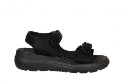 Sandały Azaleia Greice Soft Papete Black 198043, Czarny, Materiał - 41-42. Czarne sandały Azaleia, bez wzorów, z materiału, bez obcasa, bez zapięcia. W wyprzedaży za 149.99 zł.