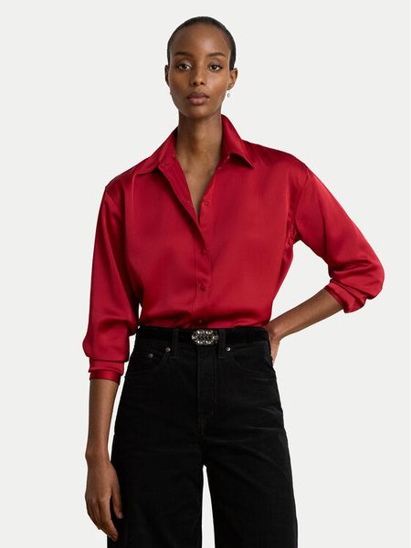 LAUREN RALPH LAUREN Koszula 200B27610006 Czerwony Relaxed Fit. Czerwone koszule Lauren Ralph Lauren, m, bez wzorów, z syntetyku, bez kołnierzyka, bez ramiączek. Za 769.99 zł.