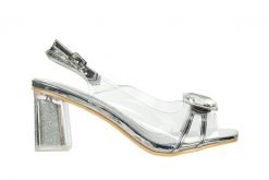 Sandały Laura Vita Matia 07 Argent 202051, Srebrny, Skóra naturalna - 36. Szare sandały Laura Vita, bez wzorów, z materiału, eleganckie, bez obcasa, na obcasie, bez zapięcia. W wyprzedaży za 134.10 zł.