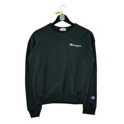 Champion Bluza damska czarna. Czarne bluzy Champion, l, bez wzorów, bez kaptura. Za 68.12 zł.