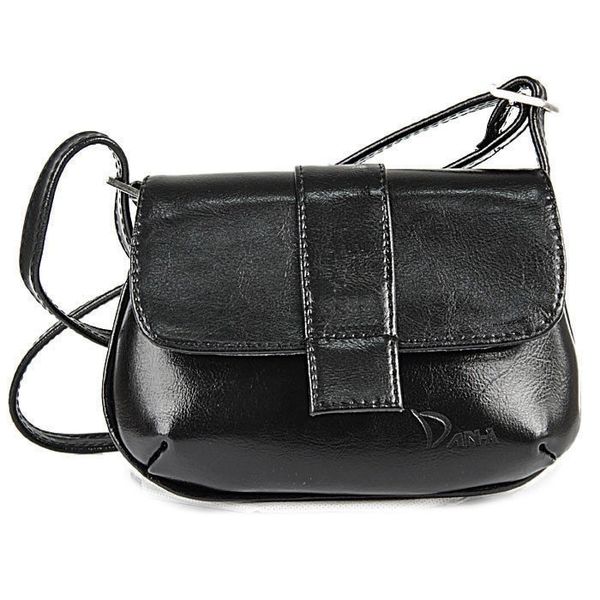 Torebka skórzana damska listonoszka DAN-A T80 czarna. Czarne torebki klasyczne DAN-A, bez wzorów, ze skóry, małe, bez dodatków. Za 199.99 zł.