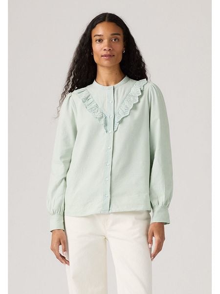 Levi's Bluzka w kolorze jasnozielonym rozmiar: S. Zielone bluzki Levi's®, s, bez wzorów, z bawełny, bez kołnierzyka, bez ramiączek. Za 134.53 zł.