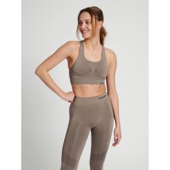 Damski bezszwowy biustonosz sportowy Hummel Shaping. Brązowe bielizna sportowa Hummel, xs, bez wzorów. Za 164.50 zł.