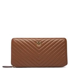 Duży Portfel Damski PINKO. Brązowe portfele Pinko, bez wzorów. Za 859.99 zł.