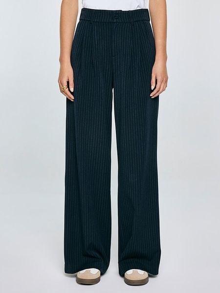 BIG STAR Spodnie "Elvie" w kolorze granatowym rozmiar: M. Niebieskie spodnie materiałowe Big Star, na co dzień, m, bez wzorów, z materiału, z podwyższonym stanem. Za 148.61 zł.