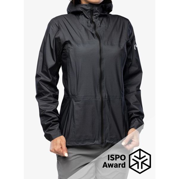 Kurtka przeciwdeszczowa damska Berghaus MTN Guide Hyper Alpha Jacket. Czarne kurtki sportowe Berghaus, bez wzorów, bez kaptura. Za 865.99 zł.