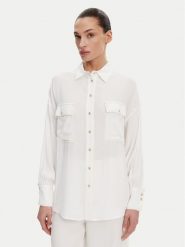 ACCESS FASHION Koszula 53-7006-394 Biały Relaxed Fit. Białe koszule ACCESS FASHION, l, bez wzorów, z wiskozy, bez kołnierzyka, bez ramiączek. Za 299.99 zł.