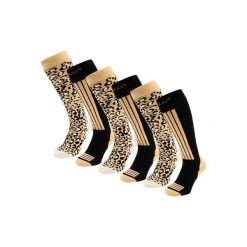 Skarpety narciarskie - Damskie - 6 par - Czarne wielokolorowe. Czarne skarpety POEDERBAAS, bez wzorów, z wełny. W wyprzedaży za 329.62 zł.