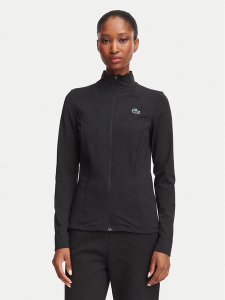 Lacoste Bluza techniczna SF0145 Czarny Slim Fit. Czarne bluzy Lacoste, bez wzorów, z syntetyku, bez kaptura. Za 364.99 zł.