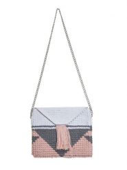 BLE Torebka w kolorze jasnoróżowo-błękitno-szarym - 31 x 27 x 2 cm rozmiar: onesize. Niebieskie torby na ramię BLE, bez wzorów, z materiału, na ramię, bez dodatków. Za 56.45 zł.