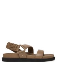 Max Mara Sandały 2614521072600 Beżowy. Brązowe sandały Max Mara, bez wzorów, ze skóry, bez obcasa, na płaskiej podeszwie, bez zapięcia. Za 2,429.00 zł.