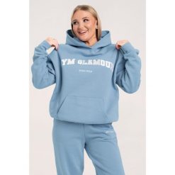 Bluza fitness damska Gym Glamour college sky. Niebieskie bluzy GYM GLAMOUR, xl, bez wzorów, bez kaptura. Za 199.99 zł.