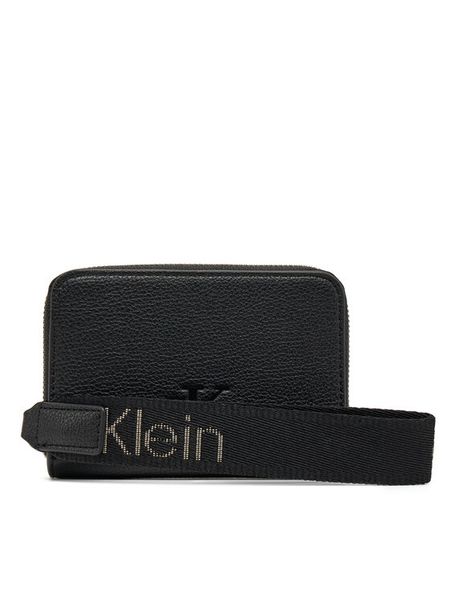 Calvin Klein Jeans Portfel K60K613058 Czarny. Czarne portfele Calvin Klein Jeans, bez wzorów, z jeansu. Za 149.99 zł.
