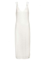 Herrlicher Sukienka w kolorze kremowym rozmiar: L. Brązowe sukienki Herrlicher, na co dzień, l, bez wzorów, bez kołnierzyka, bez ramiączek, maxi, proste. Za 152.99 zł.