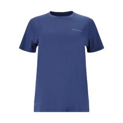 Koszulka treningowa damska Endurance Yonan S/S. Niebieskie bluzki ENDURANCE, s, bez wzorów, sportowe, bez kołnierzyka, bez ramiączek. Za 89.99 zł.