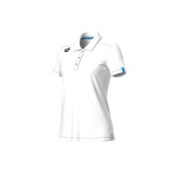 Damska koszulka polo Arena Team Solid. Białe bluzki Arena, bez wzorów, bez kołnierzyka, bez ramiączek. Za 230.50 zł.