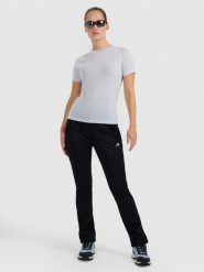 4F Spodnie softshellowe membrana 8000 damskie - czarne XXL. Czarne spodnie narciarskie 4f, xxl, bez wzorów, z softshellu. Za 349.99 zł.