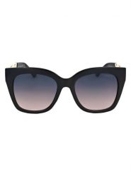 Guess Damskie okulary przeciwsłoneczne w kolorze czarno-granatowym rozmiar: 53. Czarne okulary przeciwsłoneczne Guess, z aplikacjami, z tworzywa sztucznego. Za 189.95 zł.