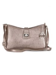 Mia Tomazzi Skórzana torebka "Marengo" w kolorze złotym - 23 x 13 x 7 cm rozmiar: onesize. Szare torby na ramię Mia Tomazzi, bez wzorów, z materiału, na ramię, bez dodatków. Za 173.99 zł.