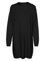 Vero Moda Sukienka w kolorze czarnym rozmiar: XL. Czarne sukienki Vero Moda, na co dzień, xl, bez wzorów, z włókna, bez kołnierzyka, bez ramiączek, midi, proste. Za 125.95 zł.