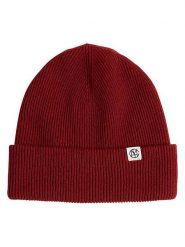 MOSS COPENHAGEN Wełniana czapka beanie "Lowee" w kolorze bordowym rozmiar: onesize. Czerwone czapki Moss Copenhagen, bez wzorów, z materiału. Za 161.07 zł.